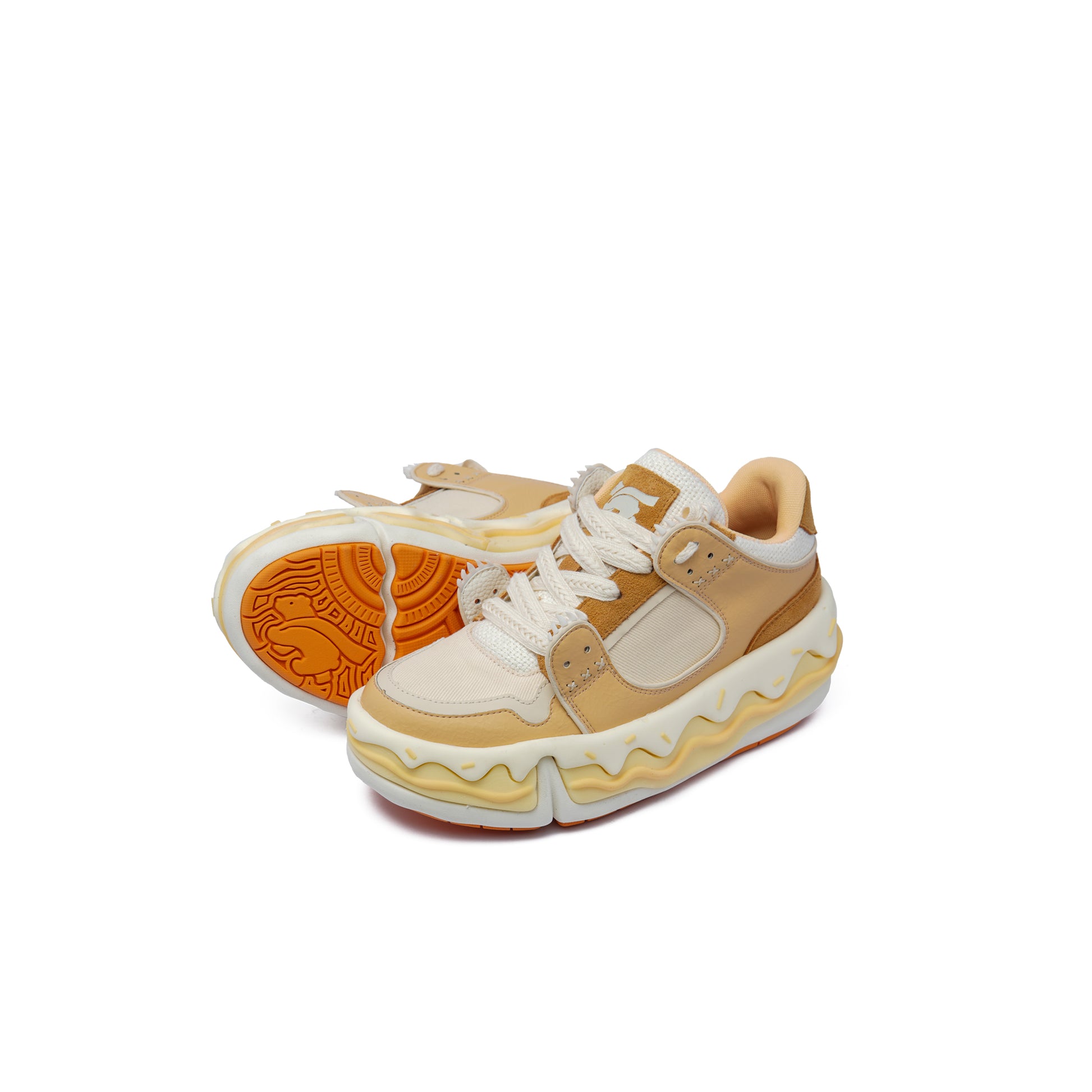 Cream cake shoes